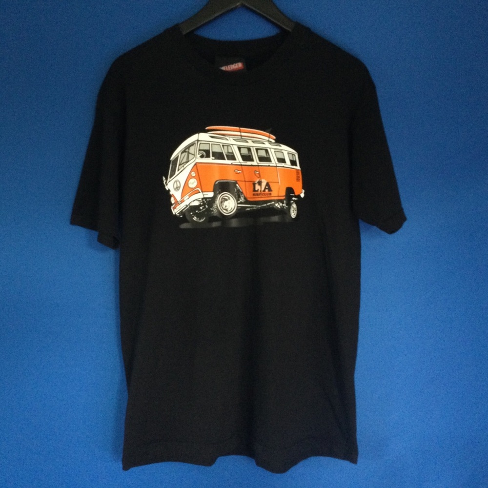 Volkswagen Bus Van VW Unfledged Large T-shirt Cotton